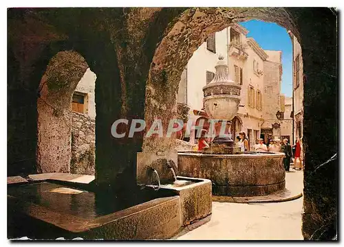 Cartes postales moderne Saint Paul de Vence La Fontaine et le Lavoir Public