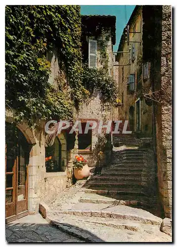 Cartes postales Saint Paul Cote d'Azur Montee vers l'Eglise