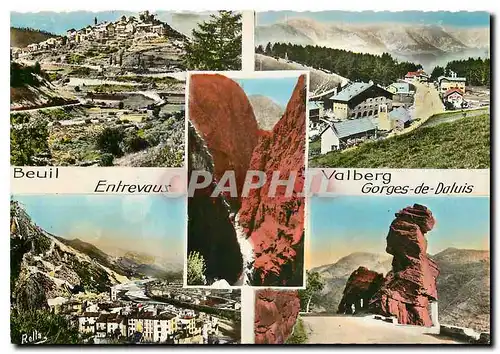 Cartes postales moderne Les Circuit Cians et Daluis Valberg Beuil Entrevaux