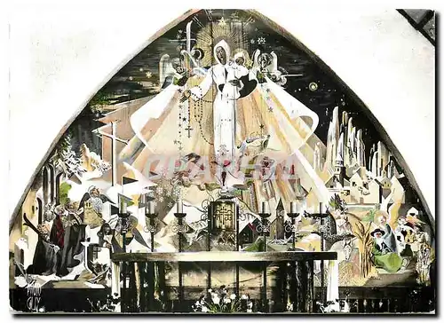 Cartes postales moderne Valberg Sanctuaire de Notre Dame des Neiges Fresque de l'Ecole Mourice Denis