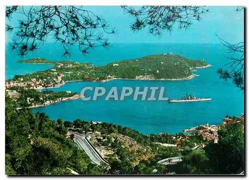 Cartes postales moderne Villefranche sur Mer Vue sur le baie et le cap Ferrat