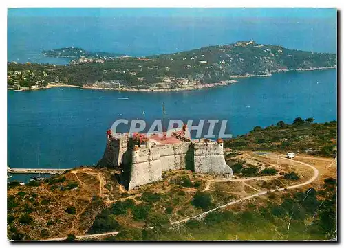 Cartes postales moderne Les Sites Merveilleux de la Cote d'Azur Villefranche sur Mer A M Au premier plan le Fort du Mont