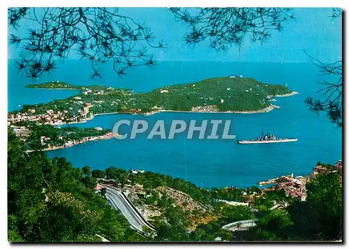 Cartes postales moderne Villefranche sur Mer Vue sur la baie et le Cap Ferrat