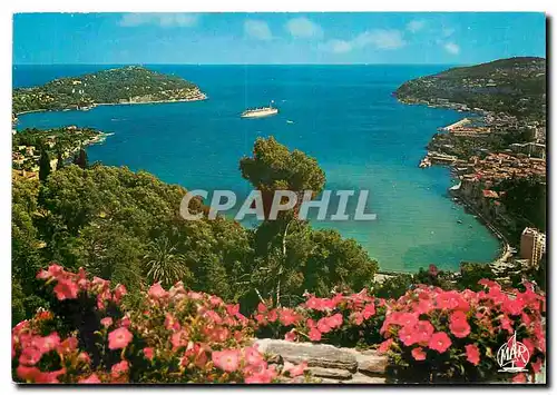 Cartes postales moderne La Cote d'Azur La Rade de Villefranche sur Mer Le Cap de Nice et le Cap Ferrat