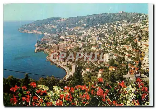 Cartes postales moderne La Cote d'Azur Villefranche sur Mer Vue generale dominee par le Fort du Mont Boron