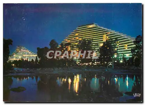 Cartes postales moderne Reflets de la Cote d'Azur Villeneuve Loubet A M Marina Baie des Anges Vue de nuit