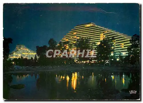 Cartes postales moderne Reflets de la Cote d'Azur Villeneuve Loubet A M Marina Baie des Anges Vue de nuit