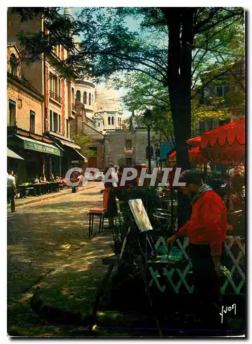 Cartes postales moderne Couleurs et Lumiere de France Paris Montmartre Place du Tertre