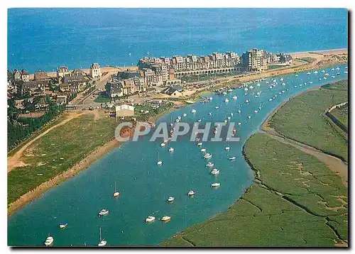 Moderne Karte La Cote Fleurie Cabourg Calvados La Plage des Fleurs Port de la Dives Cap Vabourg