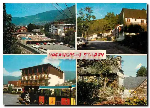 Cartes postales moderne Vallee d'Aure Htes Pyrenees Saint Lary La piscine et le Sporting le VVF le petit train Maison du