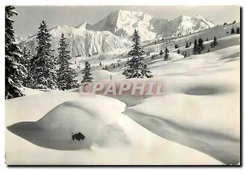 Cartes postales moderne Courchevel Savoie Le Biollay vue sur le Grand Bec et la Grande Casse
