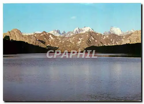 Cartes postales moderne Les Ecrins et les Agneaux vus du Lac du Serpent