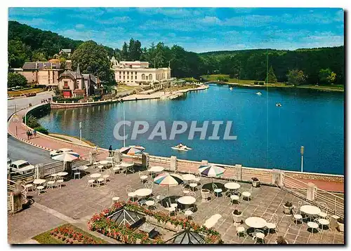 Moderne Karte Station Thermale de Bagnoles de l'Orne Orne Le Casino du Lac