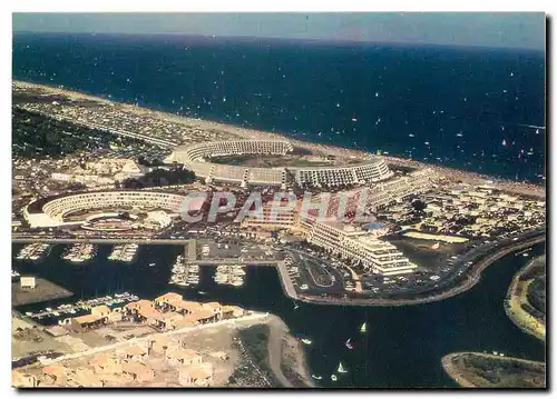 Cartes postales moderne Le Cap d'Agde Herault Port Nature vue aerienne