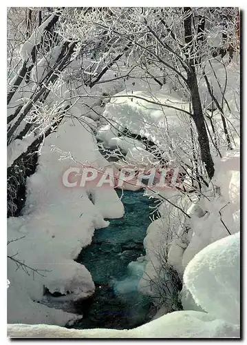 Moderne Karte Neige et Soleil Le Torrent en Hiver