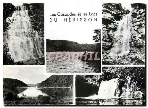 Cartes postales moderne La Cascade de l'Eventail Le Grand Saut Le Lac de Chalain Le Lac du Val Le Gour Bleu