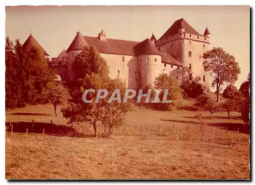 Moderne Karte La Franche Comte Pittoresque Environs de Lons Le Saunier Jura Le Chateau du Pin