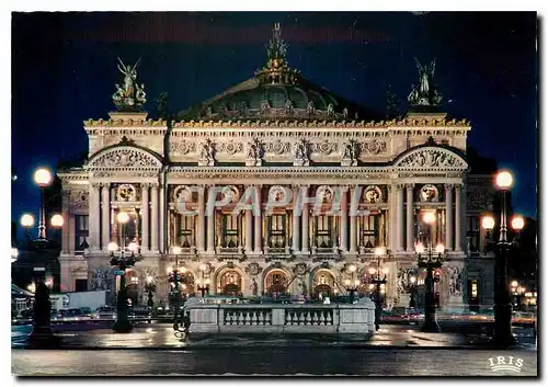 Cartes postales moderne Paris L'Opera Illumine