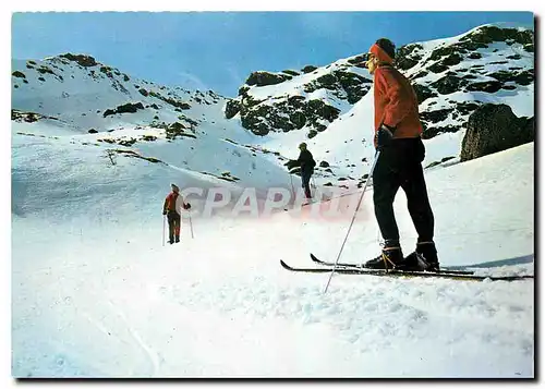 Moderne Karte Les Monts d'Olmes Station de Ski Pic du Han