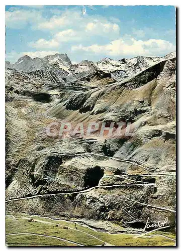 Moderne Karte Les Lacets du Galibier et la Meije