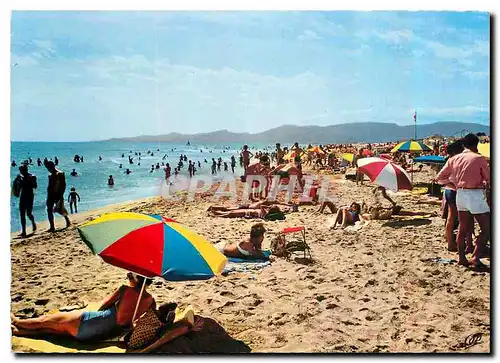 Moderne Karte Canet Plage La Plage vers les Alberes