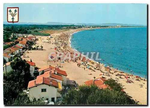 Moderne Karte La Cote Vermeille Argeles sur Mer Racou Plage