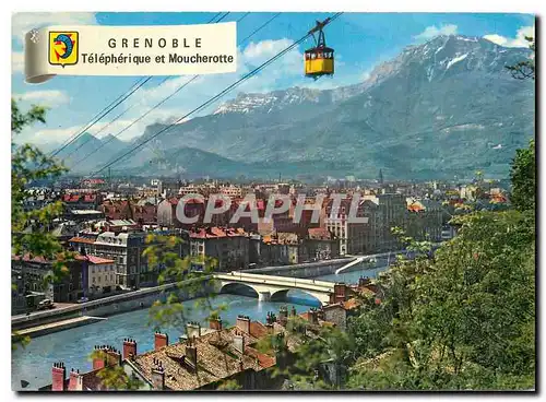 Moderne Karte Grenoble Telepherique de la Bastille et le Moucherotte