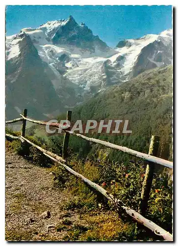 Moderne Karte Dans les Alpes La Meije