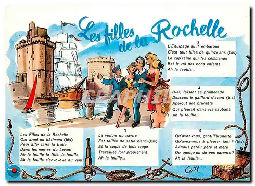 Moderne Karte Les Filles de la Rochelle