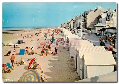 Moderne Karte St Aubin sur Mer Calvados La Plage