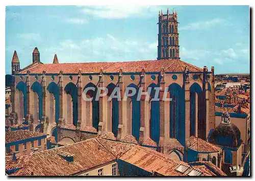 Moderne Karte Toulouse Ville d'art Cite des Violettes Eglise et clocher des Jacobins