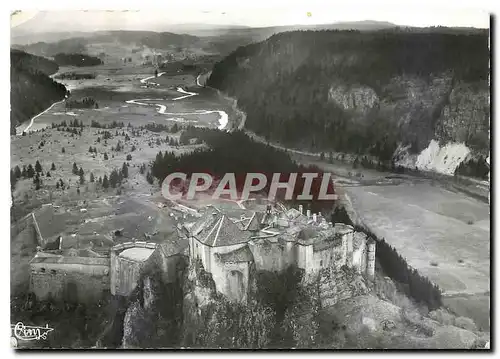 Cartes postales moderne La Cluse et Mijoux Doubs vue aerienne le Fort de Joux