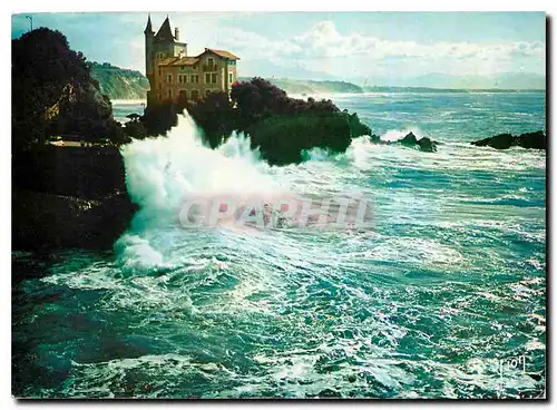 Cartes postales moderne Biarritz Cote d'Argent B P Gros temps sur les Rochers du Halde