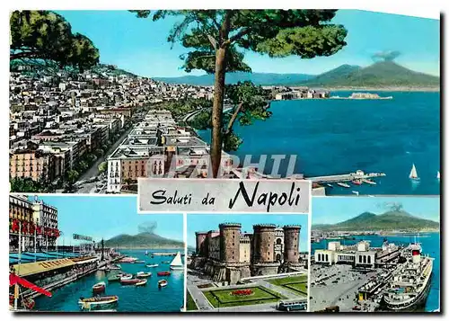 Cartes postales moderne Salutations de Napoli
