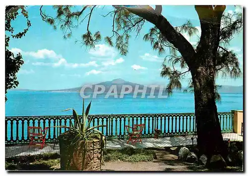 Moderne Karte Sorrento le Vesuve vu de l'Hotel la Terrazza