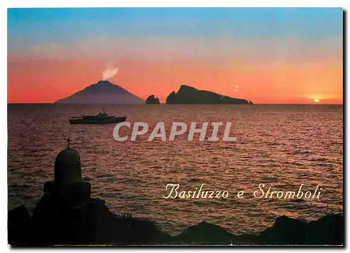 Cartes postales moderne Isola di Panarea Italy Basiluzzo e Stromboli