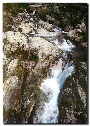 Moderne Karte Les Cevennes Touristiques Cascades sur le Gardon entre St Jean du Gard et l'Estrechure