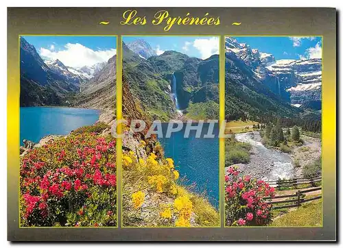 Cartes postales moderne Les Pyrenees Lac de Gaube Lac d'Oo Gavarnie