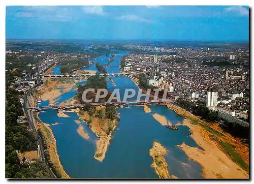 Cartes postales moderne Tours I et L Les Ponts sur la Loire et vue generale