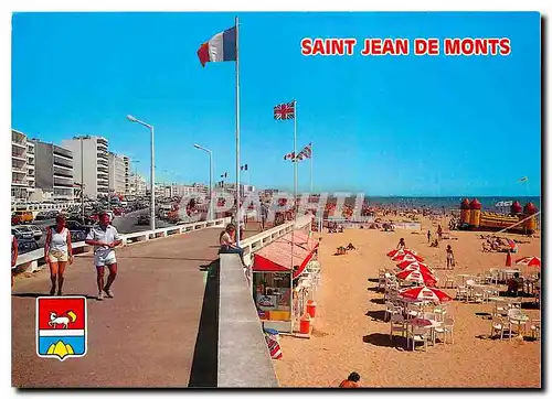 Moderne Karte Saint Jean de Monts Vendee L'Esplanade de la Mer