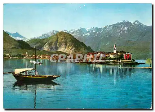 Cartes postales moderne Saveno ed Isola Superiore Lac Majeur