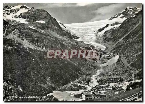 Moderne Karte Alp Grum mit Palugletscher