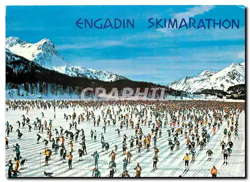 Moderne Karte Start Engadin Skimarathon Maloja Zuoz