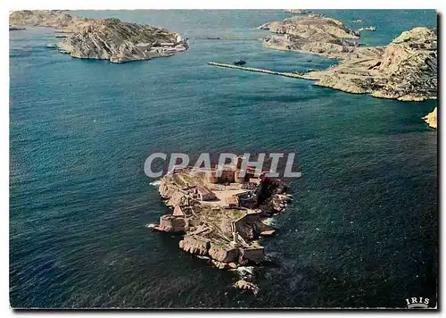 Cartes postales moderne Reflets de Provence Marseille B du R Vue aerienne du Chateau d'If et les Iles