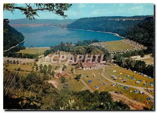 Cartes postales moderne Domaine du Lac de Chalain Jura Vue generale sur le Camping et son site incomparable dans un cadr