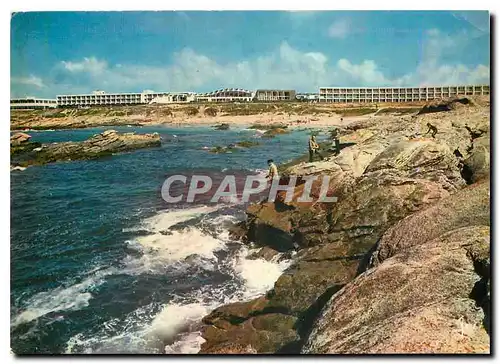 Moderne Karte La Bretagne en Couleurs Quiberon Le centre de Thalassotherapie et les hotels