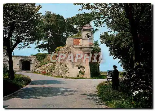 Moderne Karte Sur la Cote de Lumiere L'Ile d'Oleron Brouage Ville fortifiee entree cote Rochefort Une echaugue