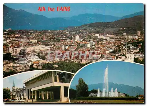 Moderne Karte Aix les Bains Savoie