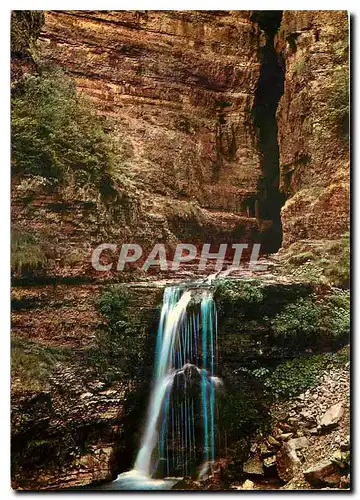 Cartes postales moderne Riviere Souterraine de Bramabiau Cascade exterieure