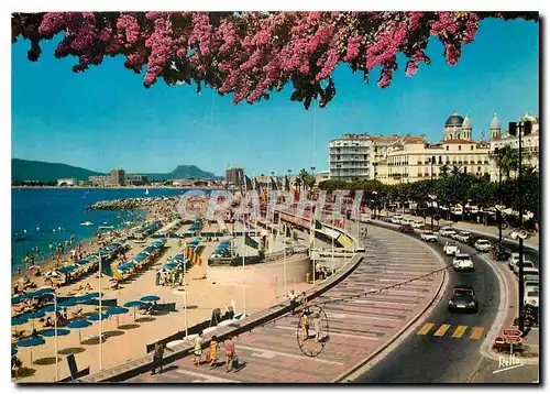 Moderne Karte La Cote d'Azur Varoise Saint Raphael Var La plage et la terrasse des Bains